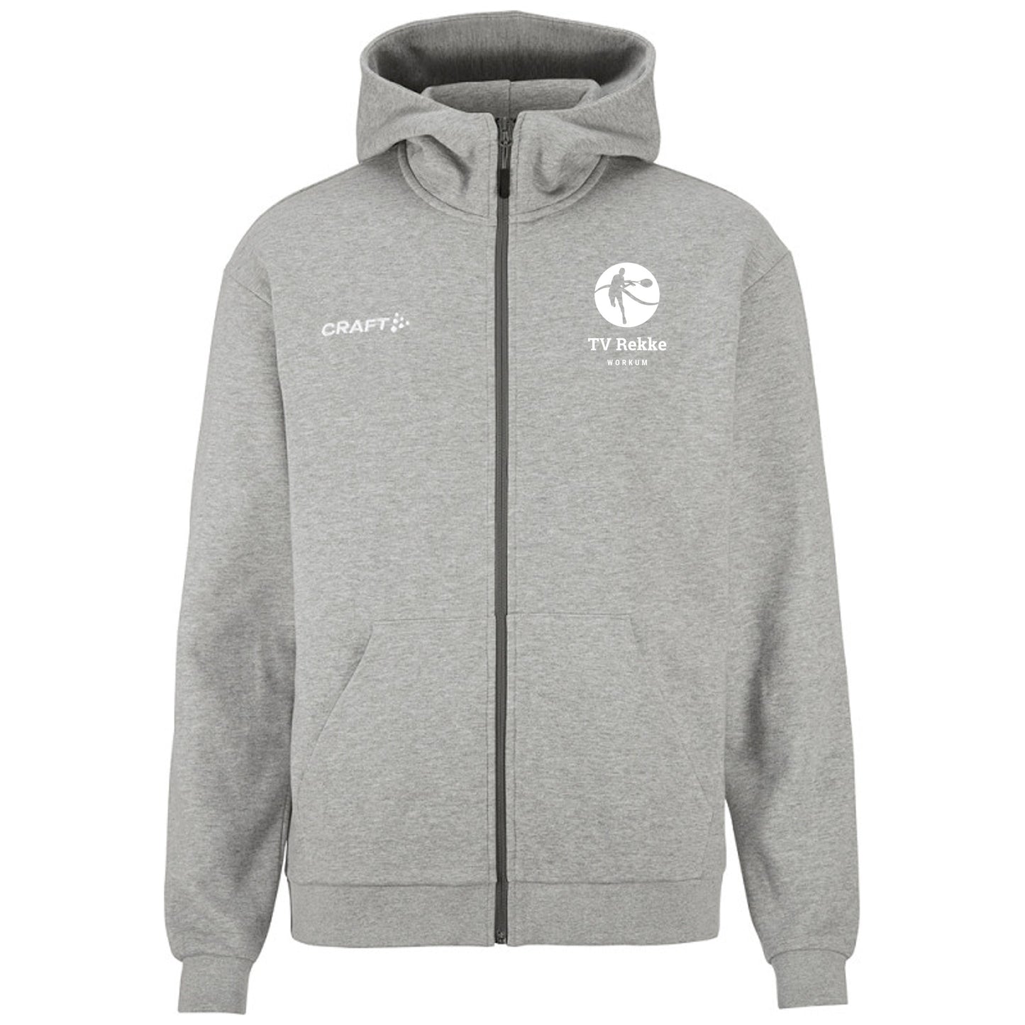 TV Rekke Community 2.0 Logo FZ Hoodie 2.0 (Grey)