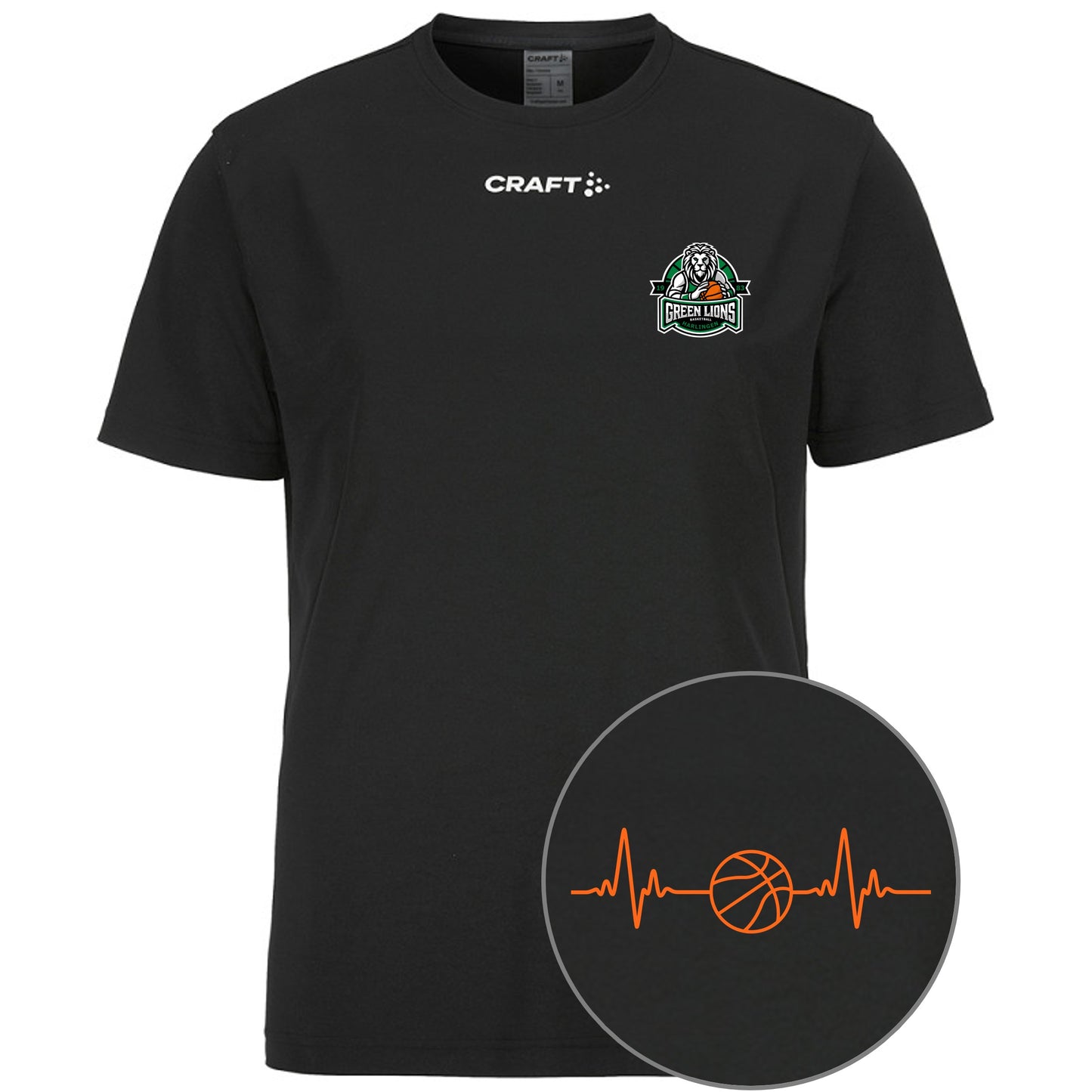 BV Green Lions Squad Go T-Shirt (Black)