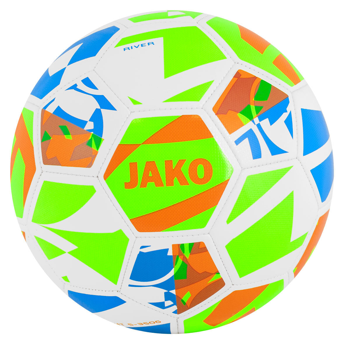 JAKO Lightbal River - Wit/fluogroen/fluo oranje, 350g