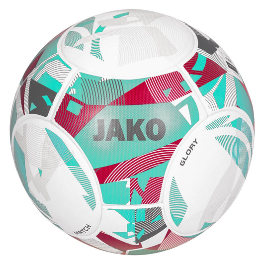 JAKO Wedstrijdbal Glory - Wit/rubine red/cool gray