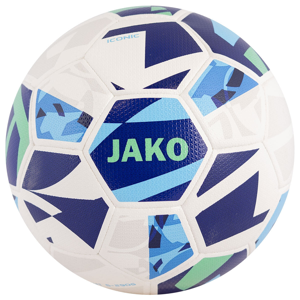 JAKO Lightbal Iconic - Wit/navy/munt, 290g