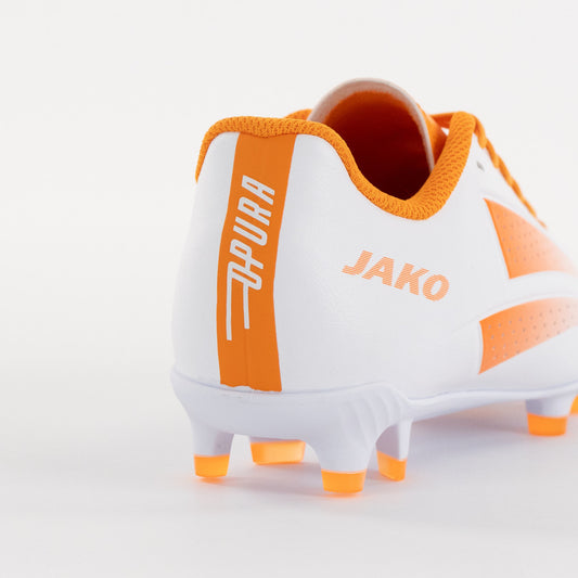 JAKO Voetbalschoen OPURA Academy FG/AG - Wit/oranje