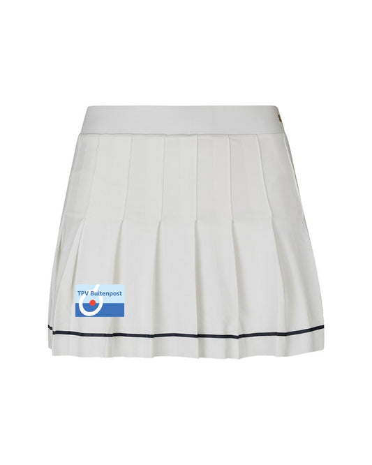 TV Buitenpost Tennis Break Pleated Skirt (Wit)