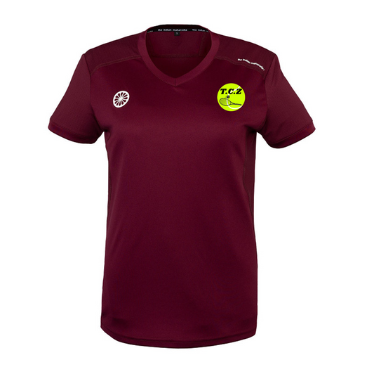 TC Zwaagwesteinde Jaipur Performance Tee (Bordeaux)