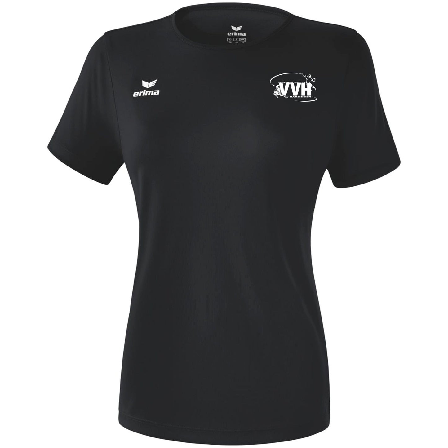 VVH Harlingen Functioneel Teamsport T-Shirt (Zwart)
