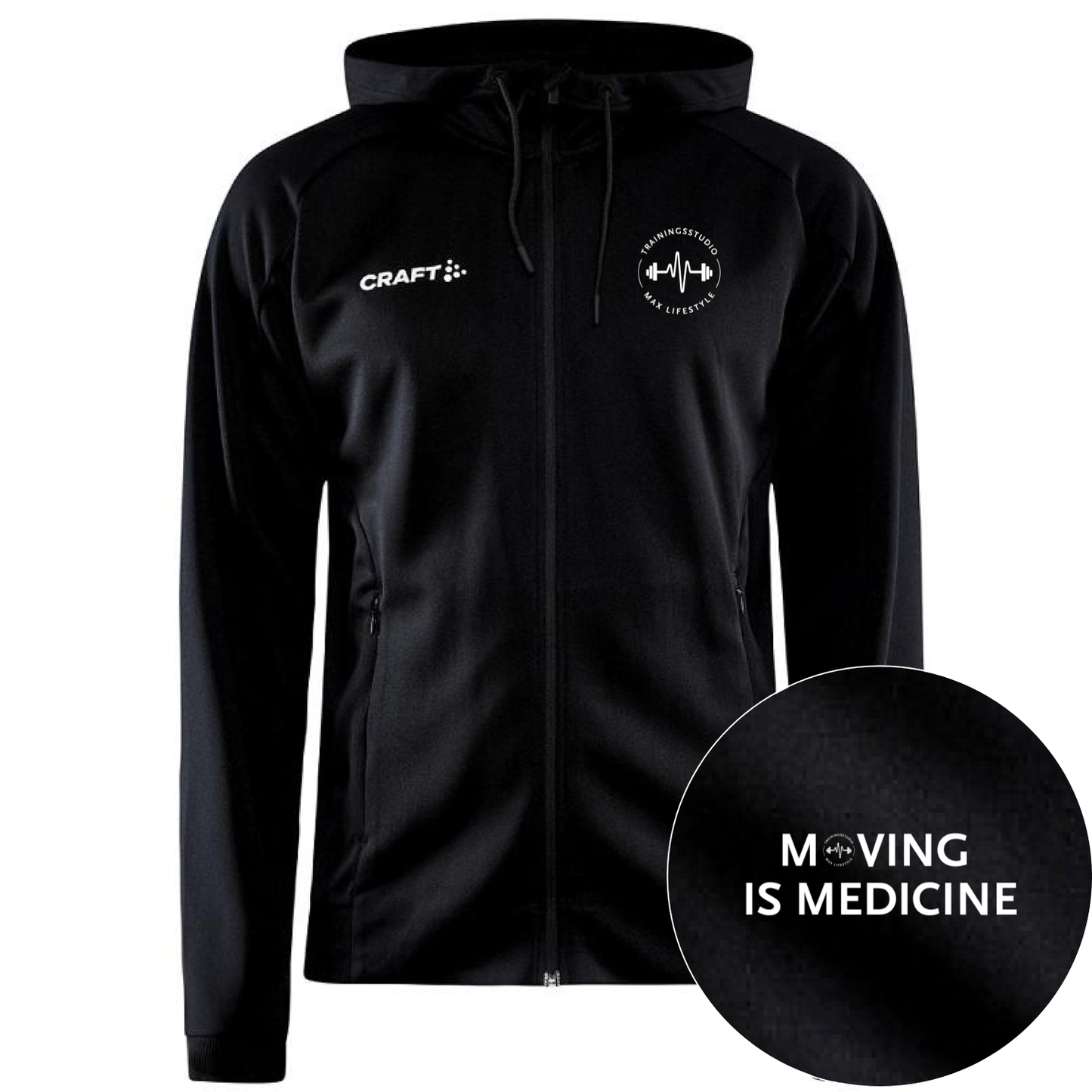 Studio Max Evolve Hood Jacket M (Zwart)