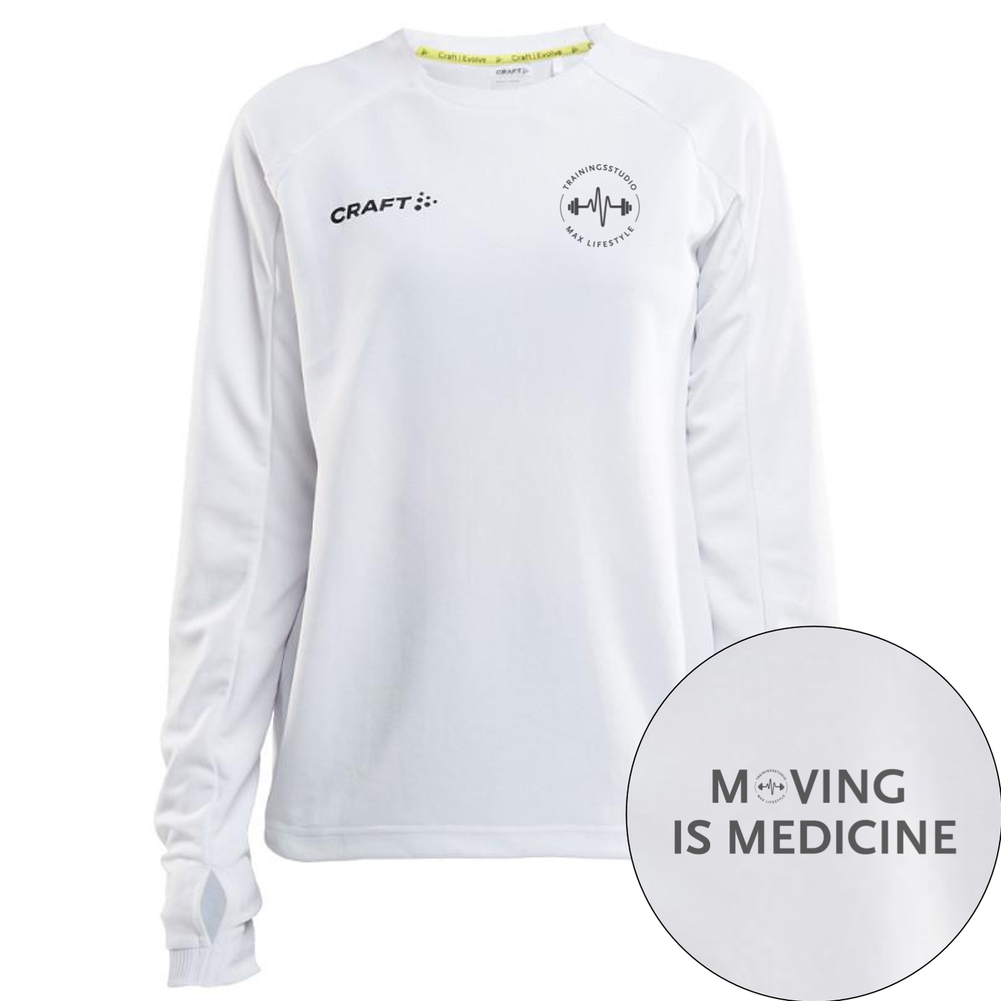 Studio Max Evolve Crew Neck W (Wit)