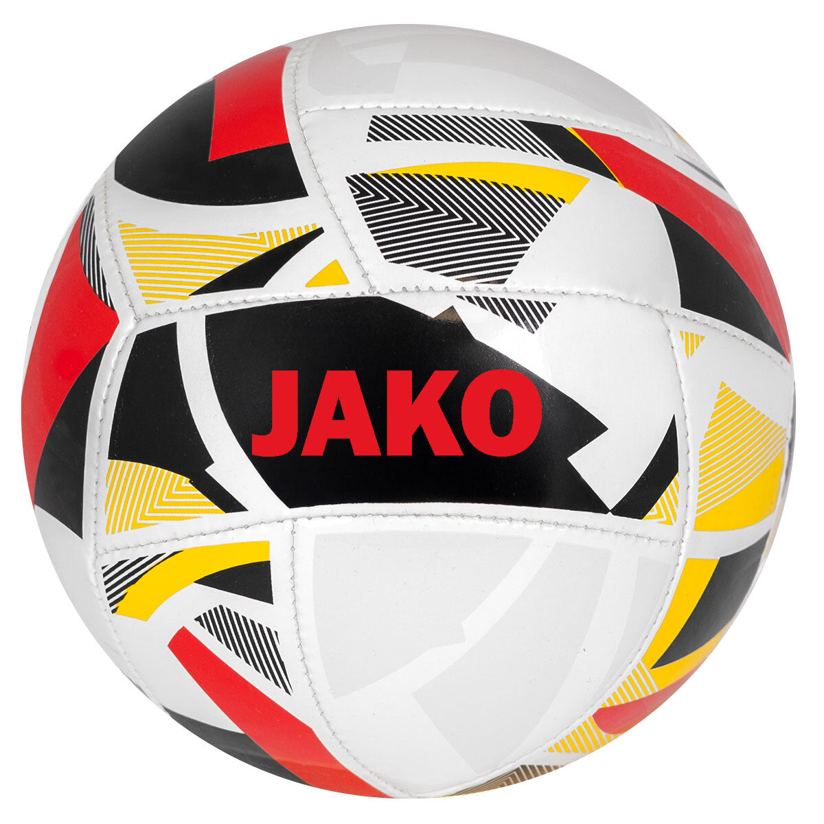JAKO Minibal Iconic - Wit/zwart/rood