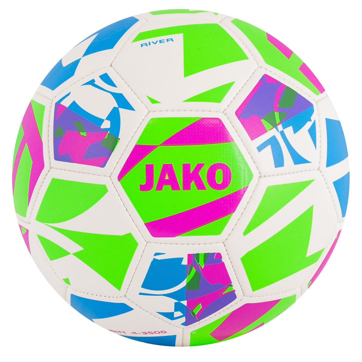 JAKO Lightbal River - Wit/fluogroen/pink, 350g