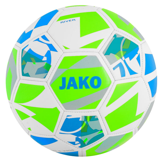 JAKO Lightbal River - Wit/fluogroen/munt, 290g