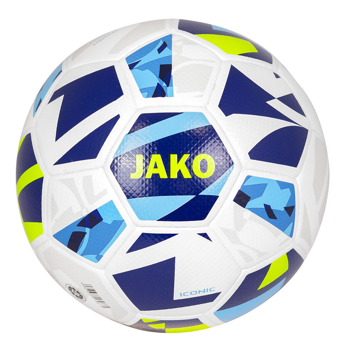 JAKO Wedstrijdbal Iconic - Wit/navy/fluogeel