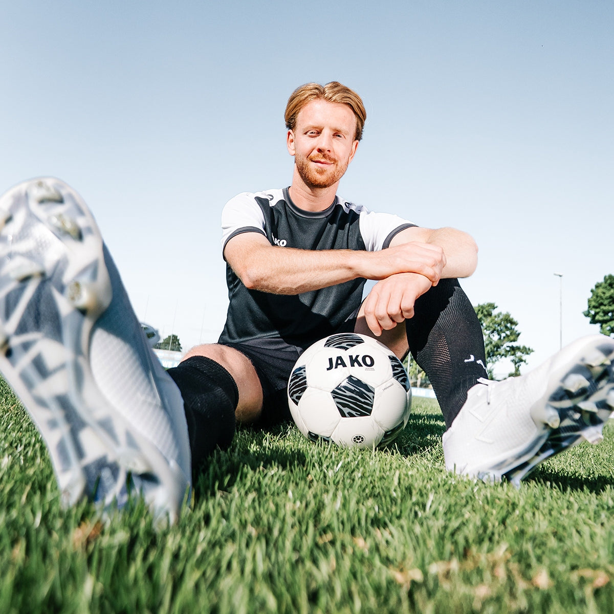 JAKO Voetbalschoen RS89 Elite FG/AG - Wit/cool grey