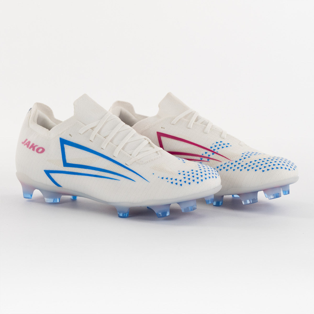 JAKO Voetbalschoen RS89 Elite FG/AG - Wit/rhodamine red/blauw