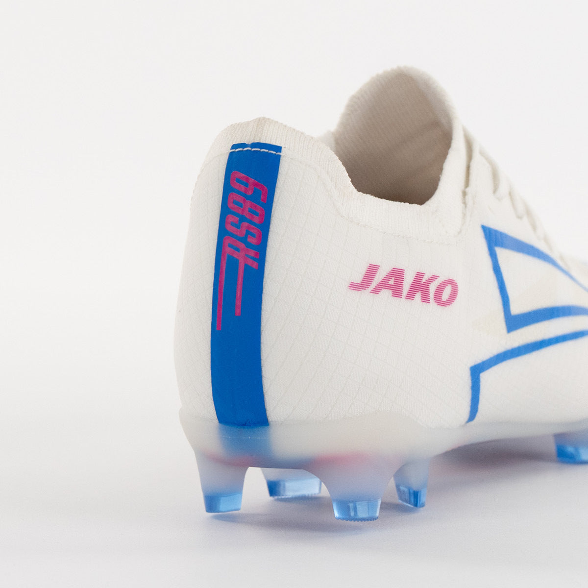 JAKO Voetbalschoen RS89 Elite FG/AG - Wit/rhodamine red/blauw