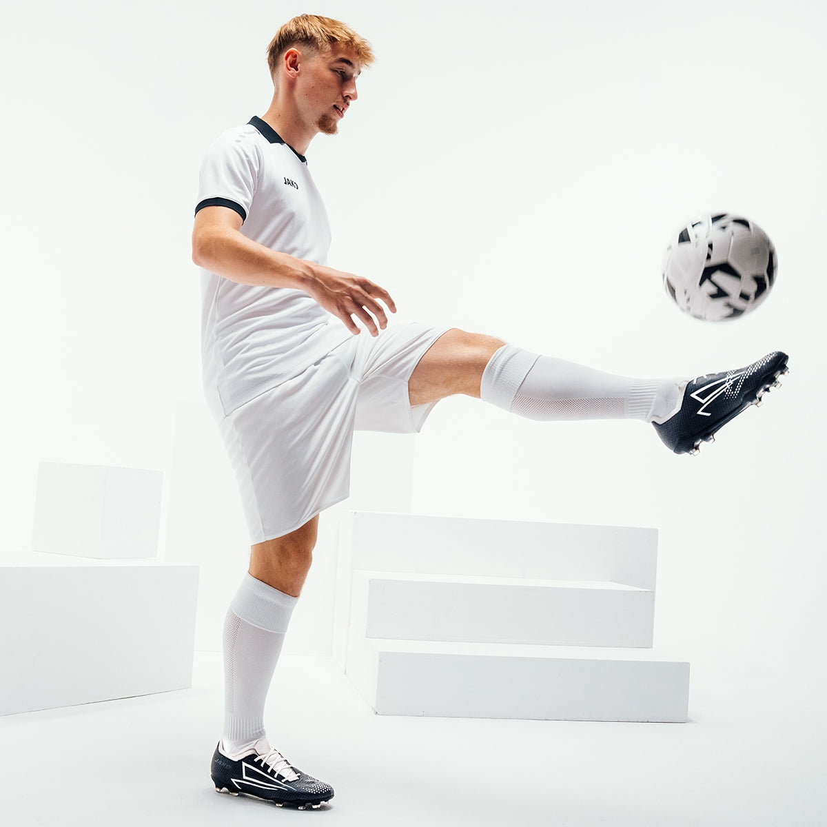 JAKO Voetbalschoen RS89 Elite FG/AG - Zwart/wit