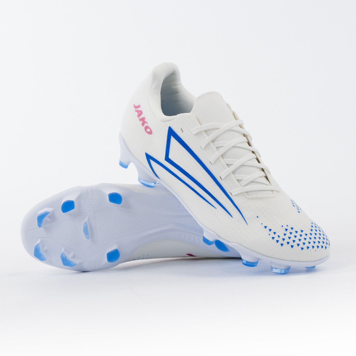 JAKO Voetbalschoen RS89 Team FG/AG - Wit/rhodamine red/blauw