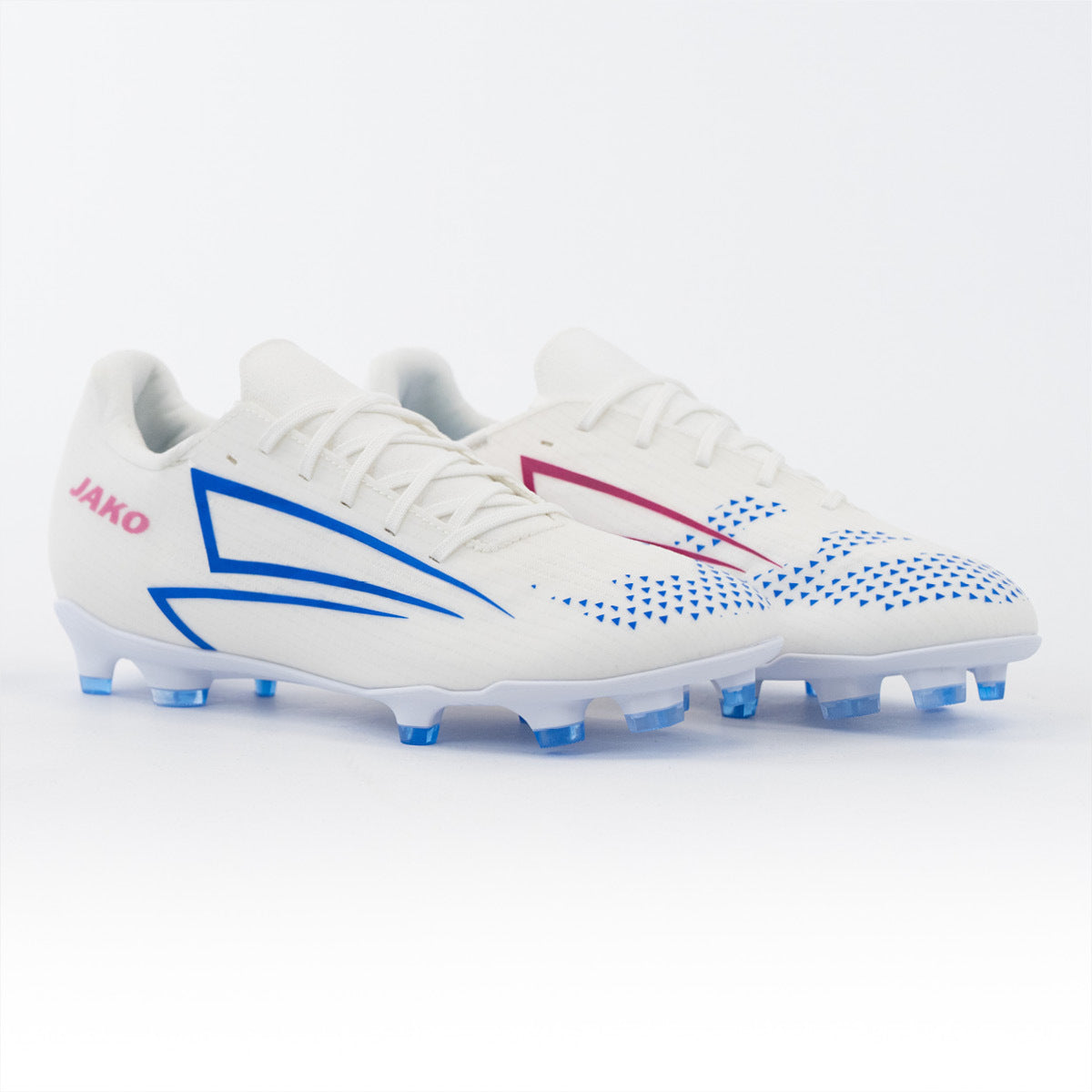 JAKO Voetbalschoen RS89 Team FG/AG - Wit/rhodamine red/blauw