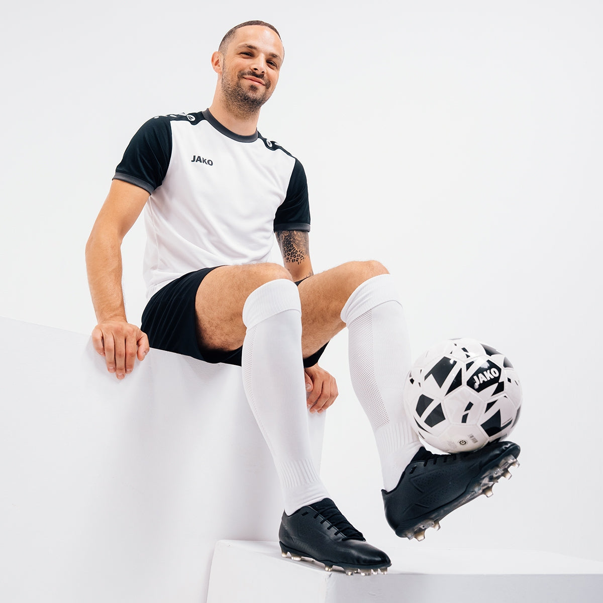 JAKO Voetbalschoen OPURA Elite FG/AG - Zwart/smokey grey