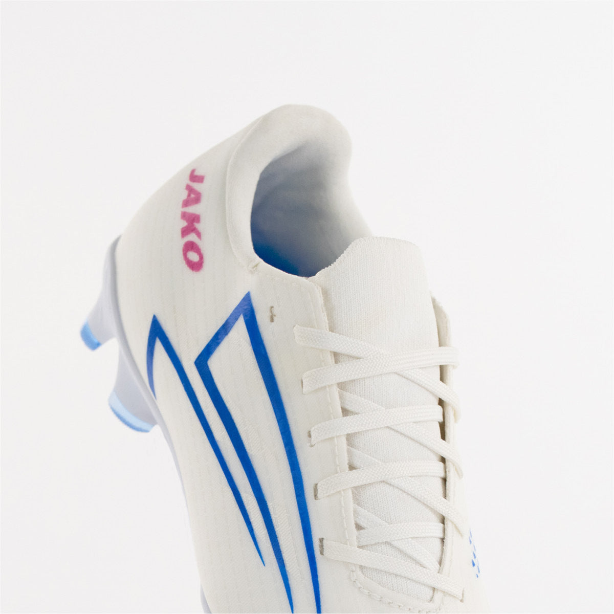 JAKO Voetbalschoen RS89 Academy FG/AG - Wit/rhodamine red/blauw