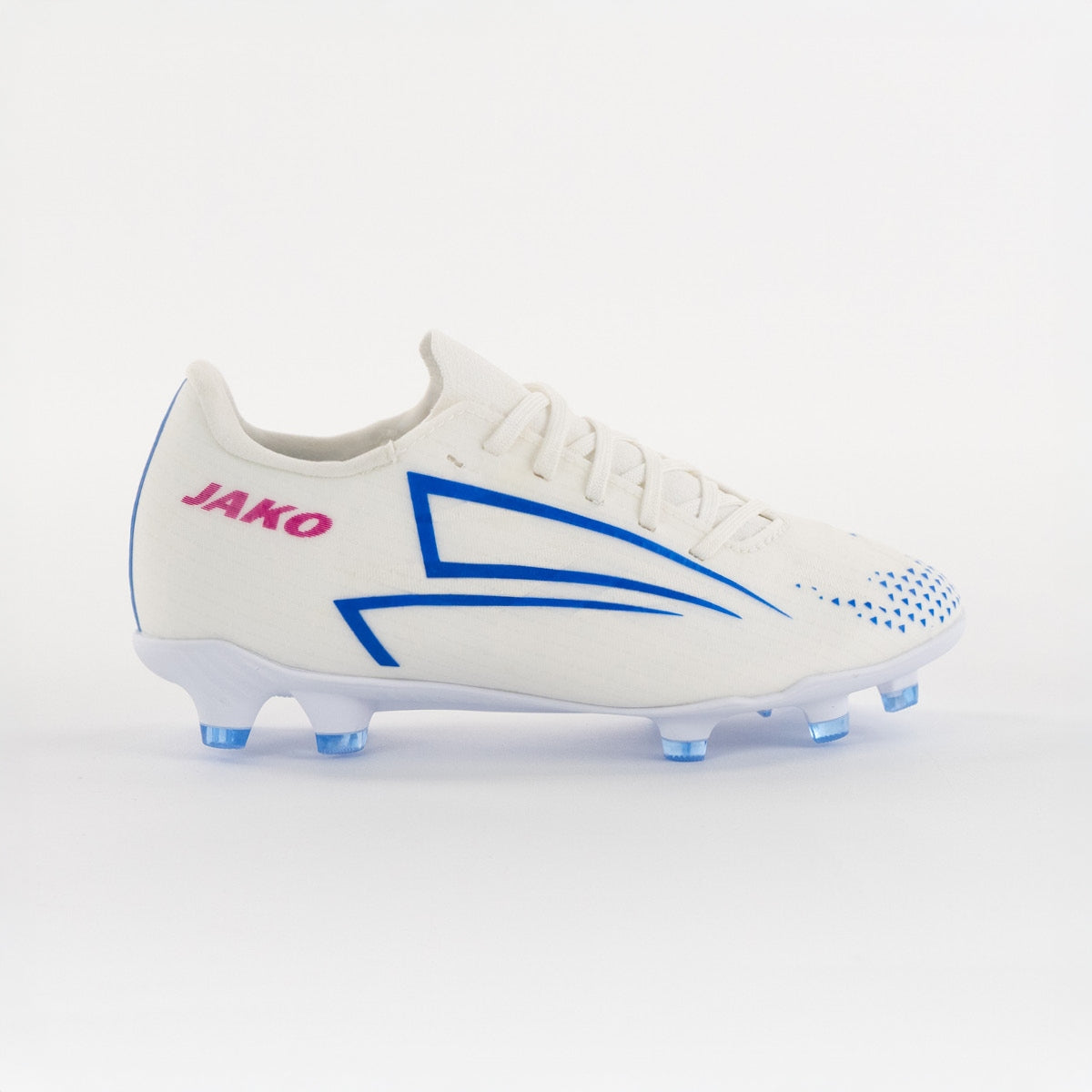 JAKO Voetbalschoen RS89 Academy FG/AG - Wit/rhodamine red/blauw