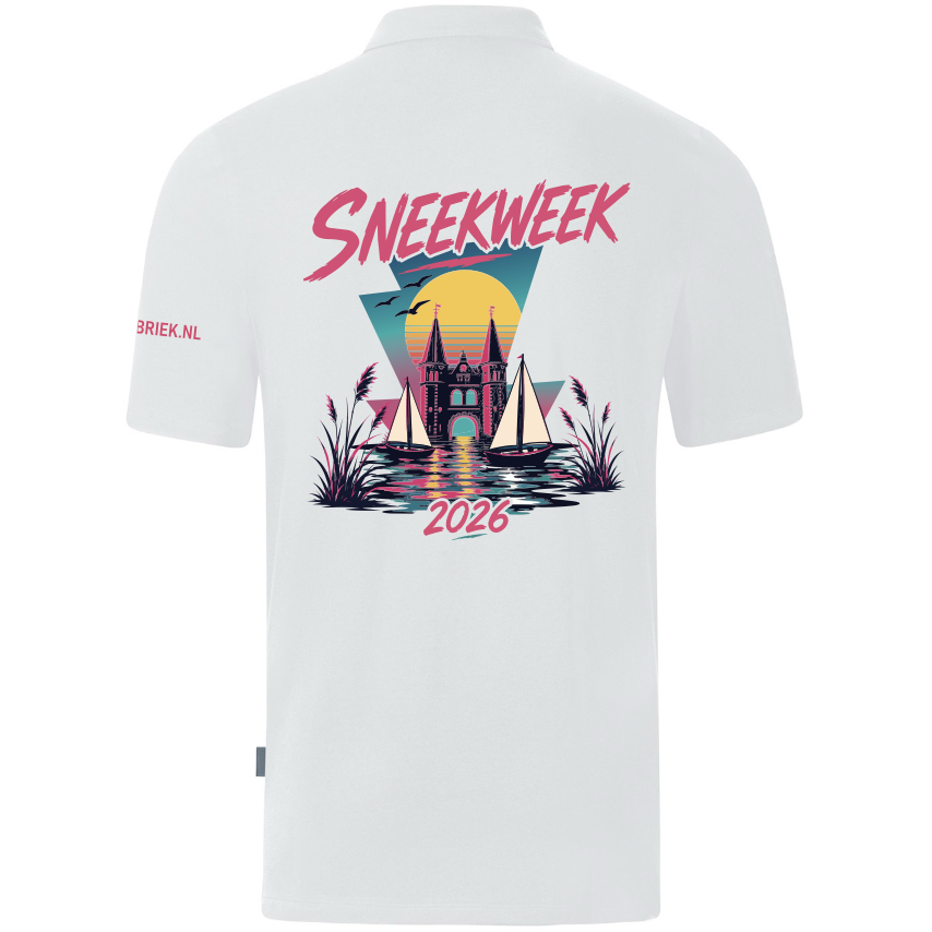 Sneekweek 2026 Polo unisex (Wit)
