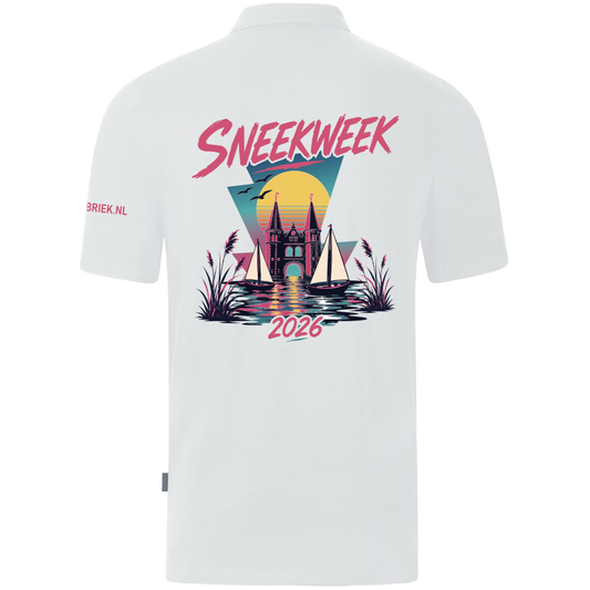 Sneekweek 2026 Polo unisex (Wit)