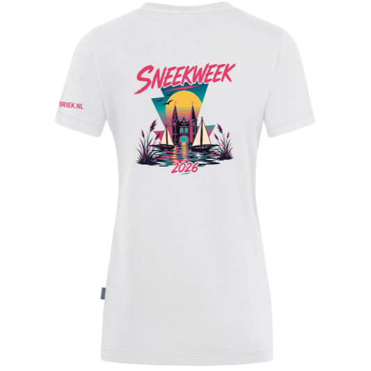 Sneekweek 2026 T-shirt dames (Wit)